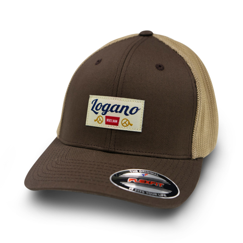 Logano-Wheelman-Woven-Patch-Brown-Hat