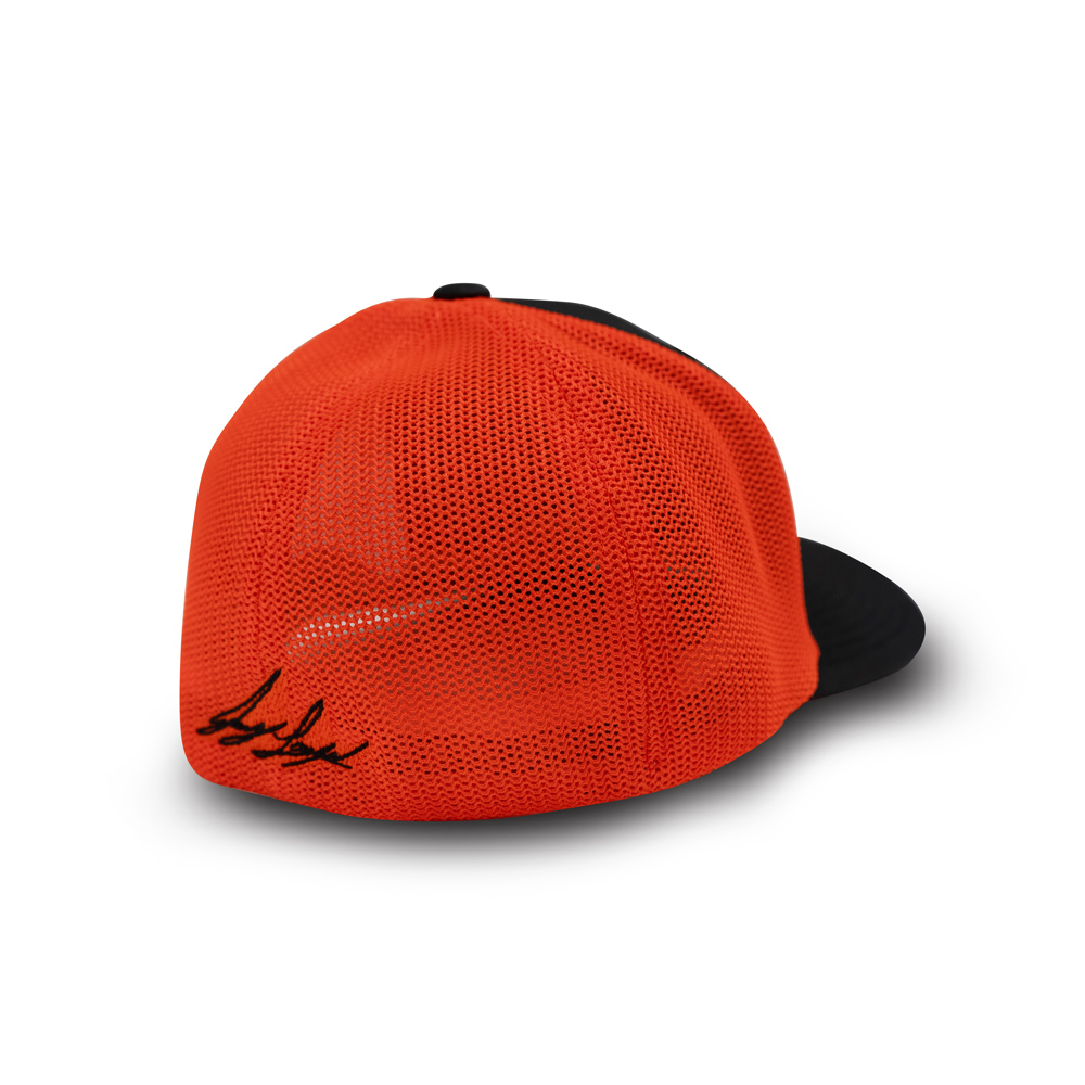 Joey Logano – Logano Grey and Orange Patch Neon Trucker Hat