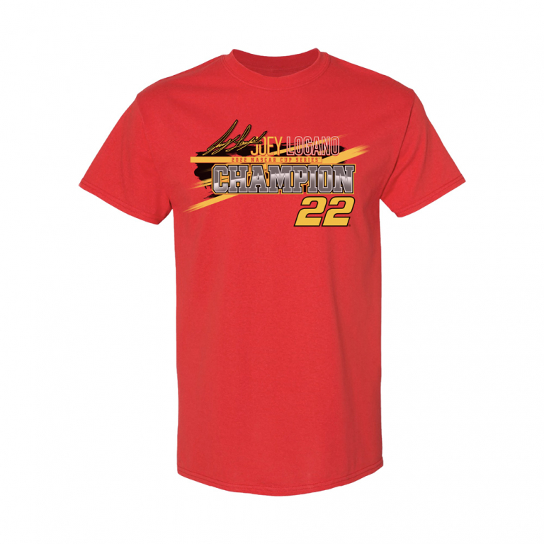 Joey Logano – Red Joey Logano 2022 Champ Victory T-Shirt