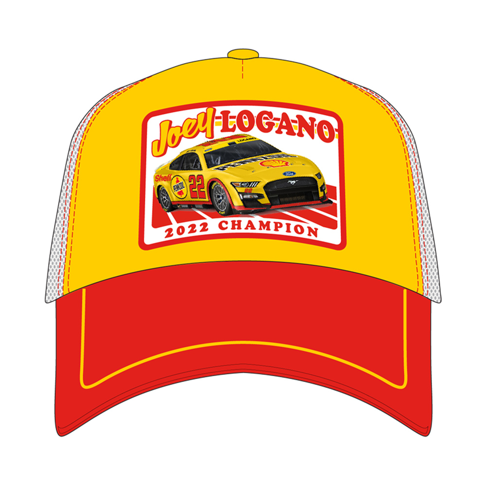 Joey Logano – Team JL Navy Leather Patch New Era 39Thirty Hat
